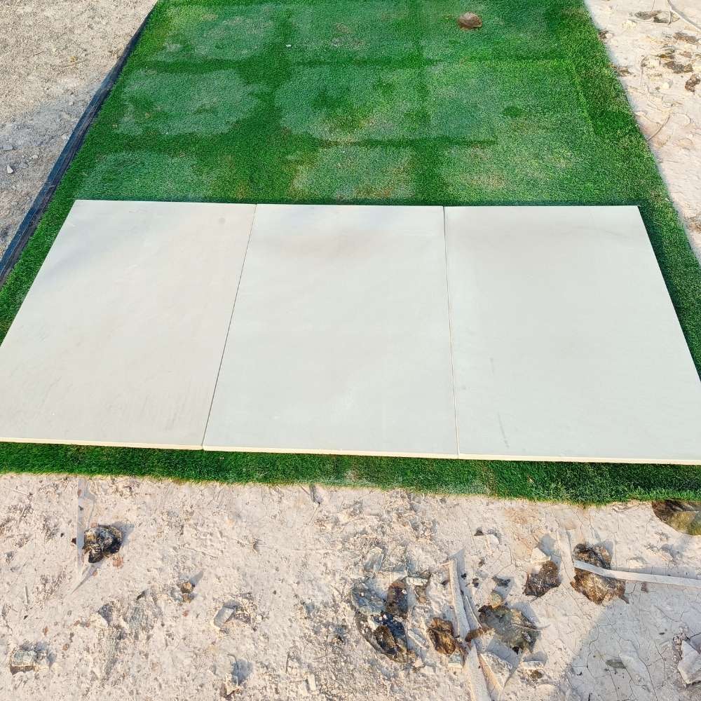 Beige Smooth Sandstone 600x900 Sawn Edged Paving Slabs - Image 6