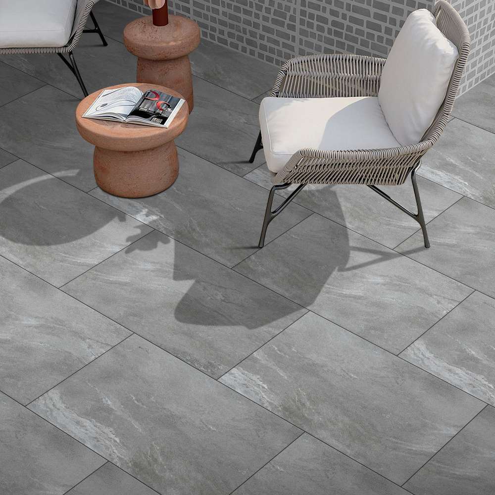 Earth Core Grey 600x900 Outdoor Porcelain Paving - Image 3