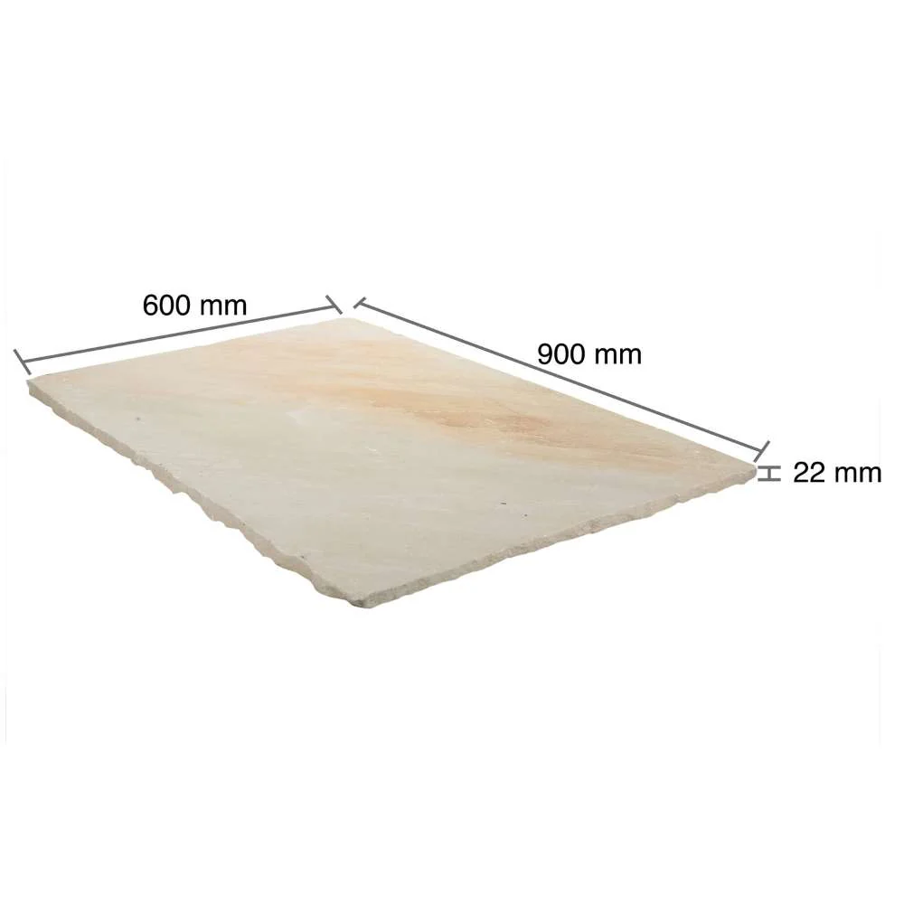 Fossil Mint Riven Sandstone 600x900 Paving Slabs - Image 7