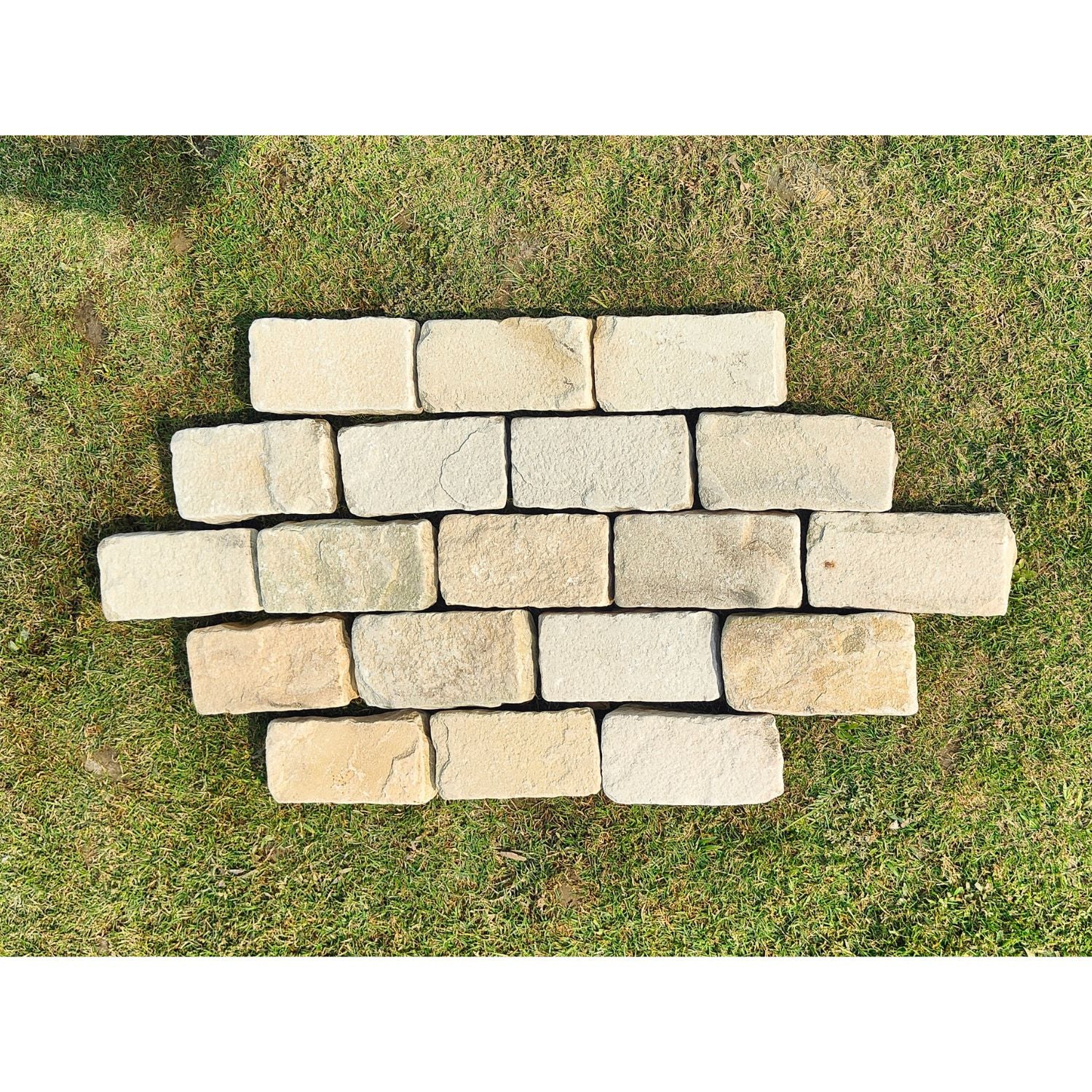 Fossil Mint Tumbled Sandstone 100X200 Block Setts - Image 3