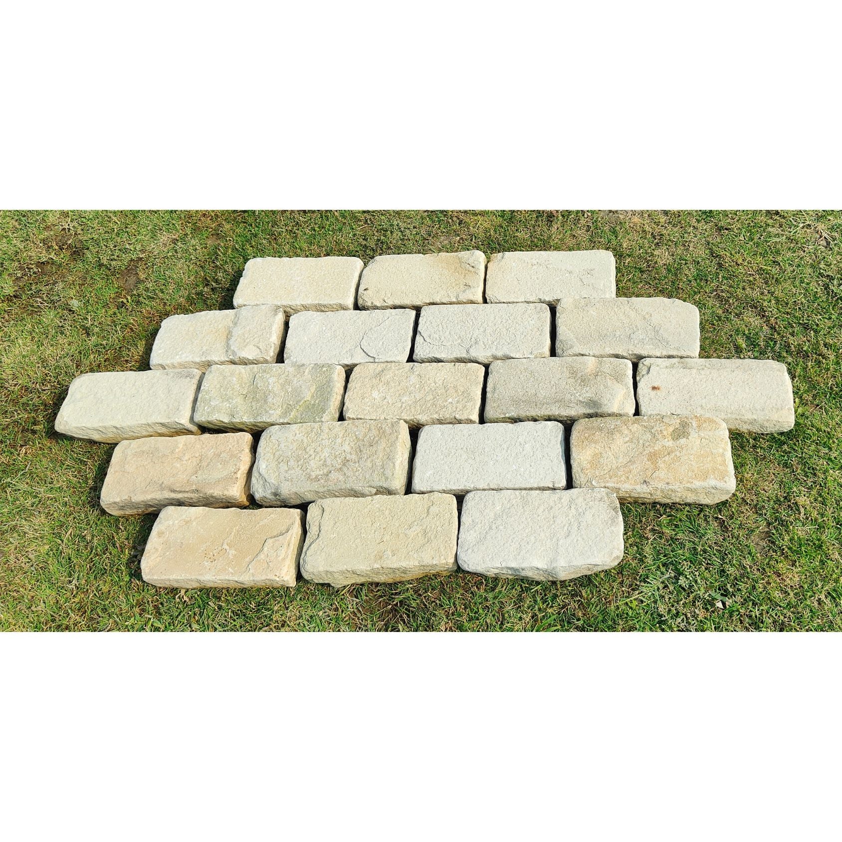 Fossil Mint Tumbled Sandstone 100X200 Block Setts - Image 4