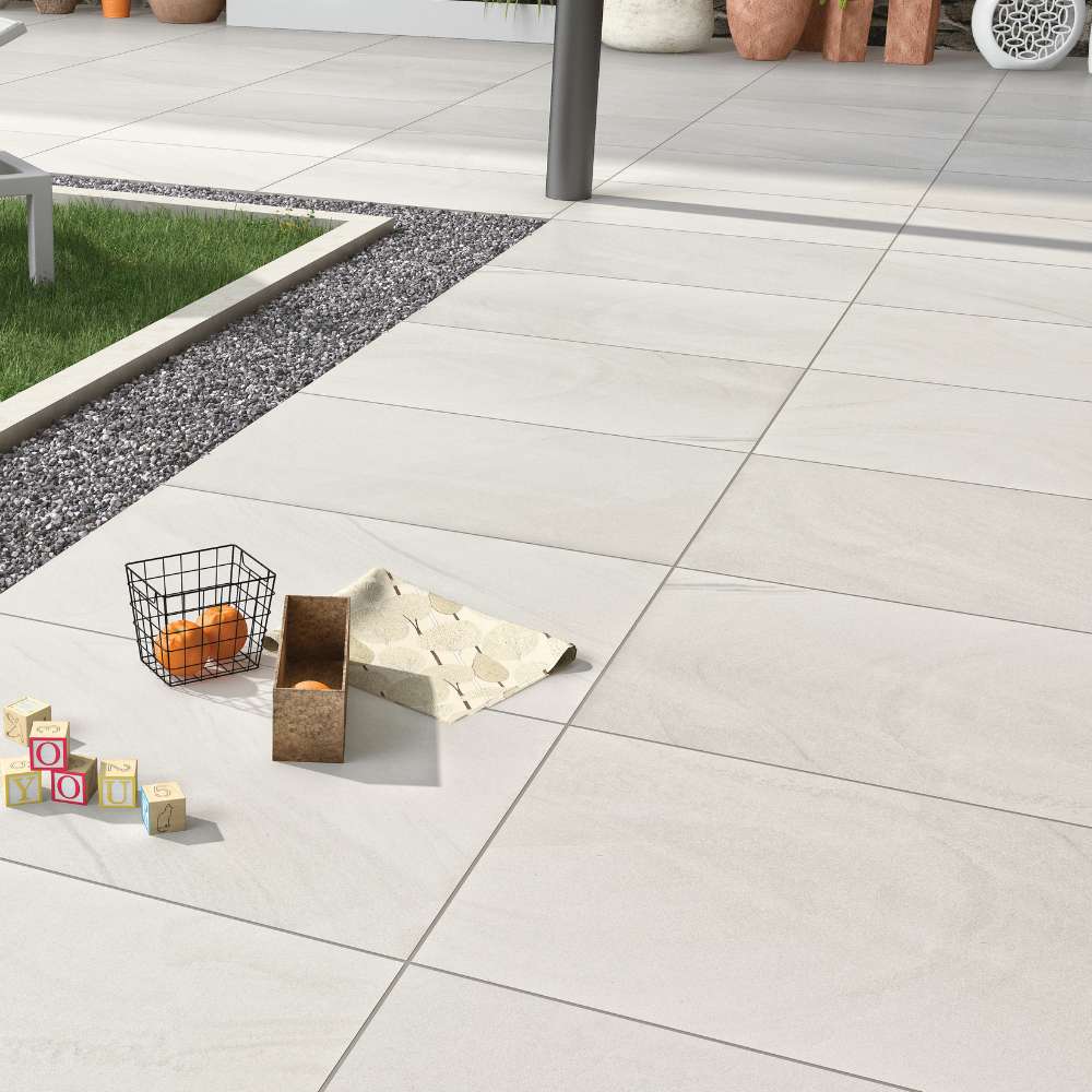 Glacier White 600x900 Outdoor Porcelain Paving - Image 3