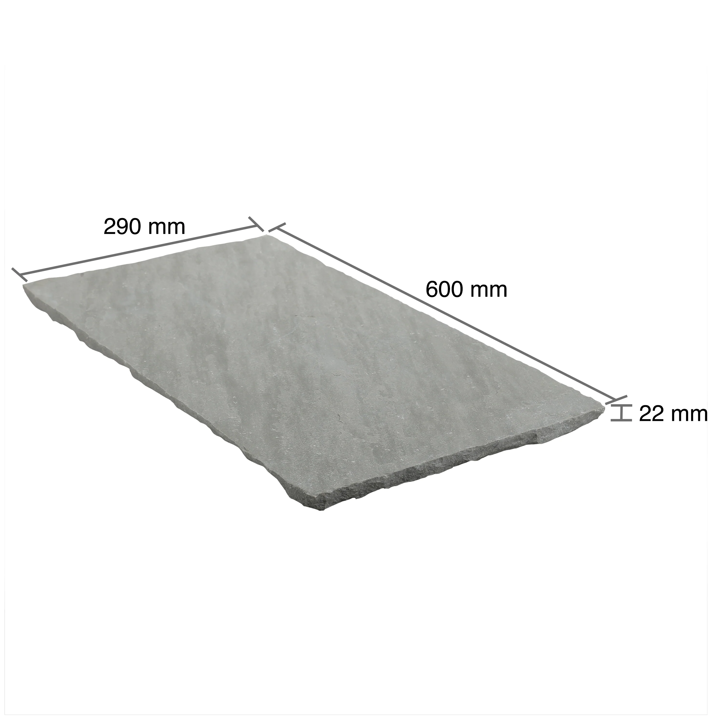 Kandla Grey Riven Sandstone 290x600 Paving Slabs - Image 4