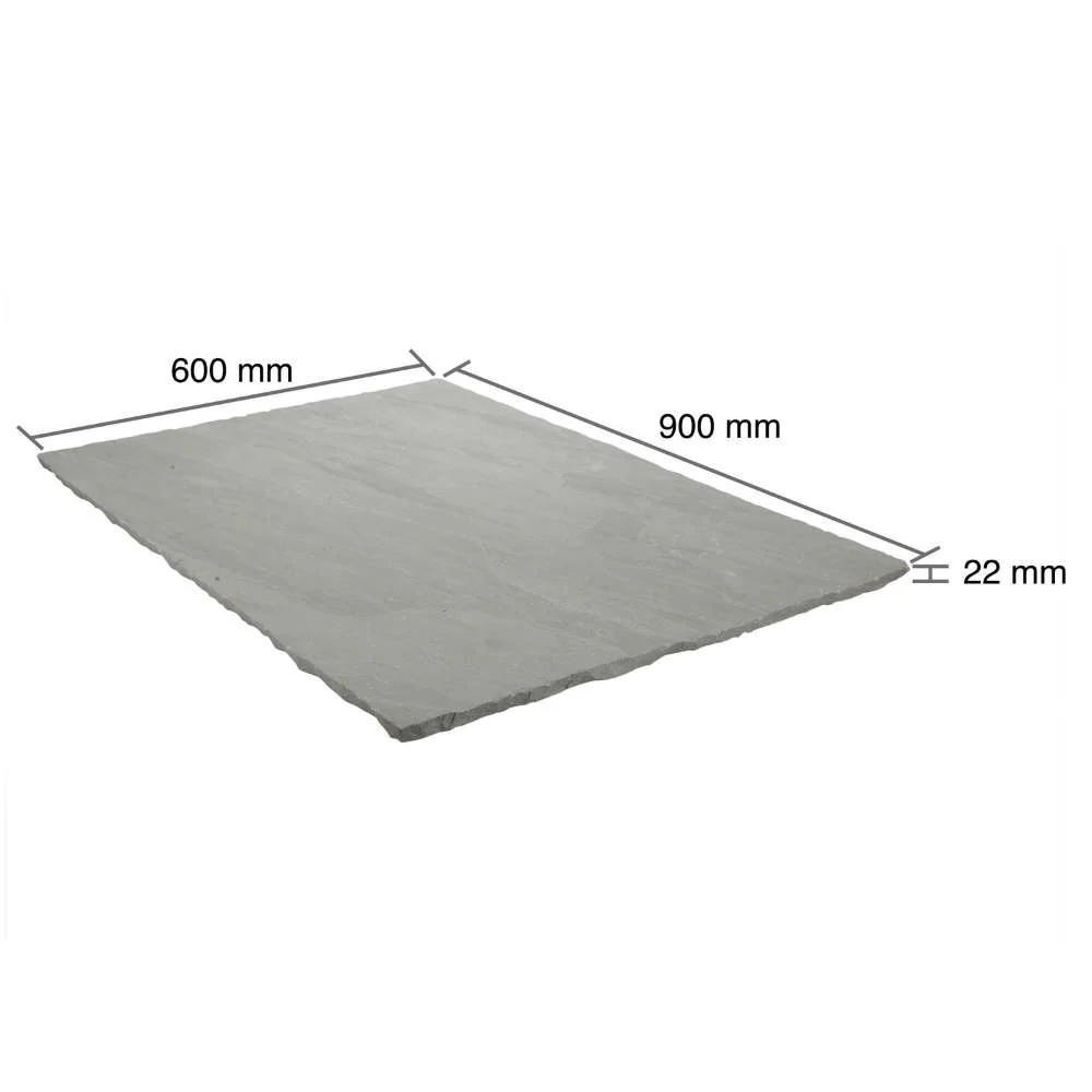 Kandla Grey Riven Sandstone 600x900 Paving Slabs - Image 6