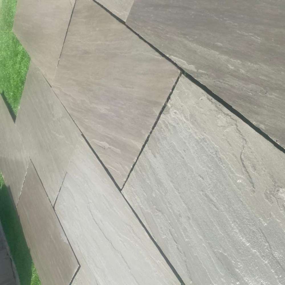 Kandla Grey Riven Sandstone 600x900 Paving Slabs - Image 8
