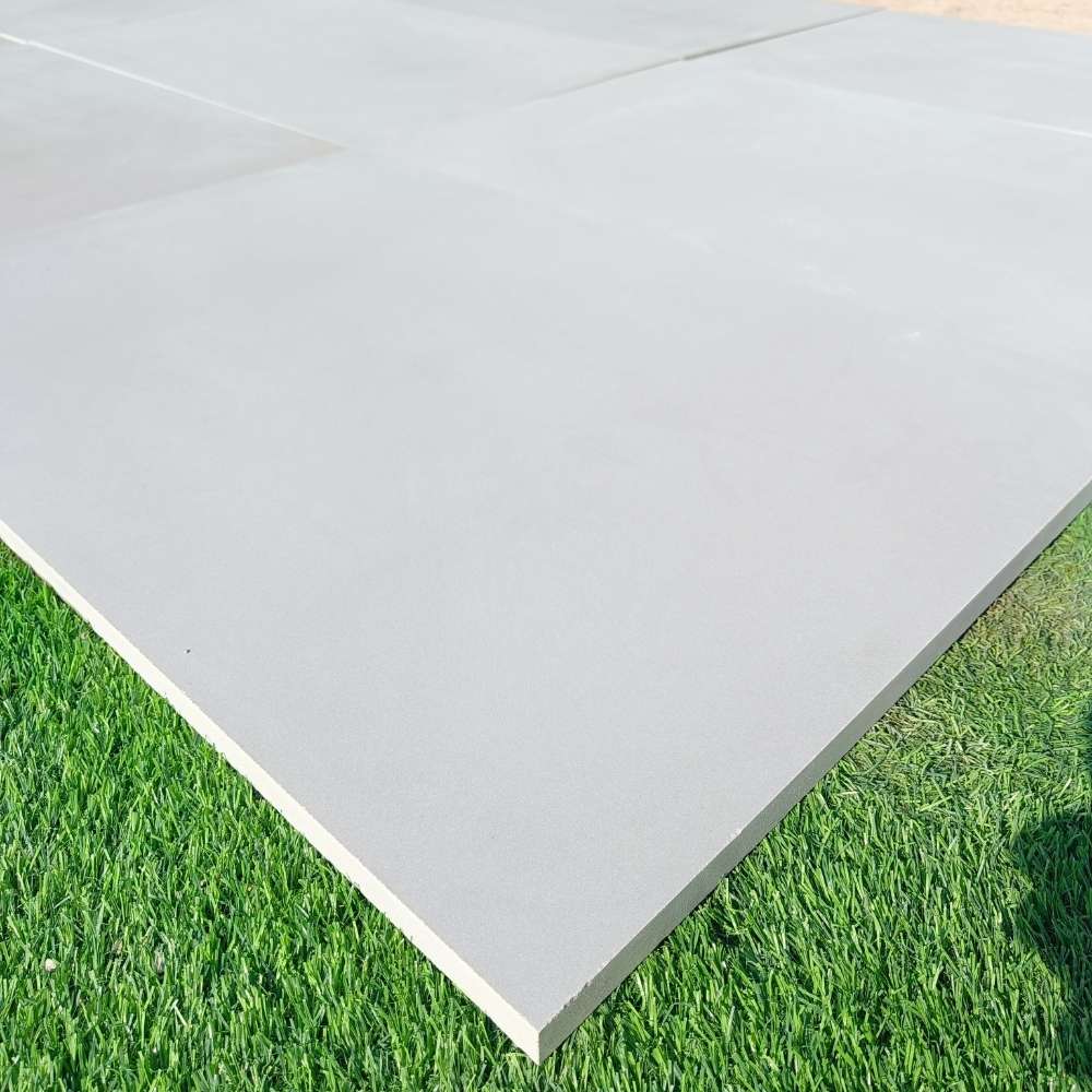 Kandla Grey Smooth Sandstone 600x900 Sawn Edged Paving Slabs - Image 3