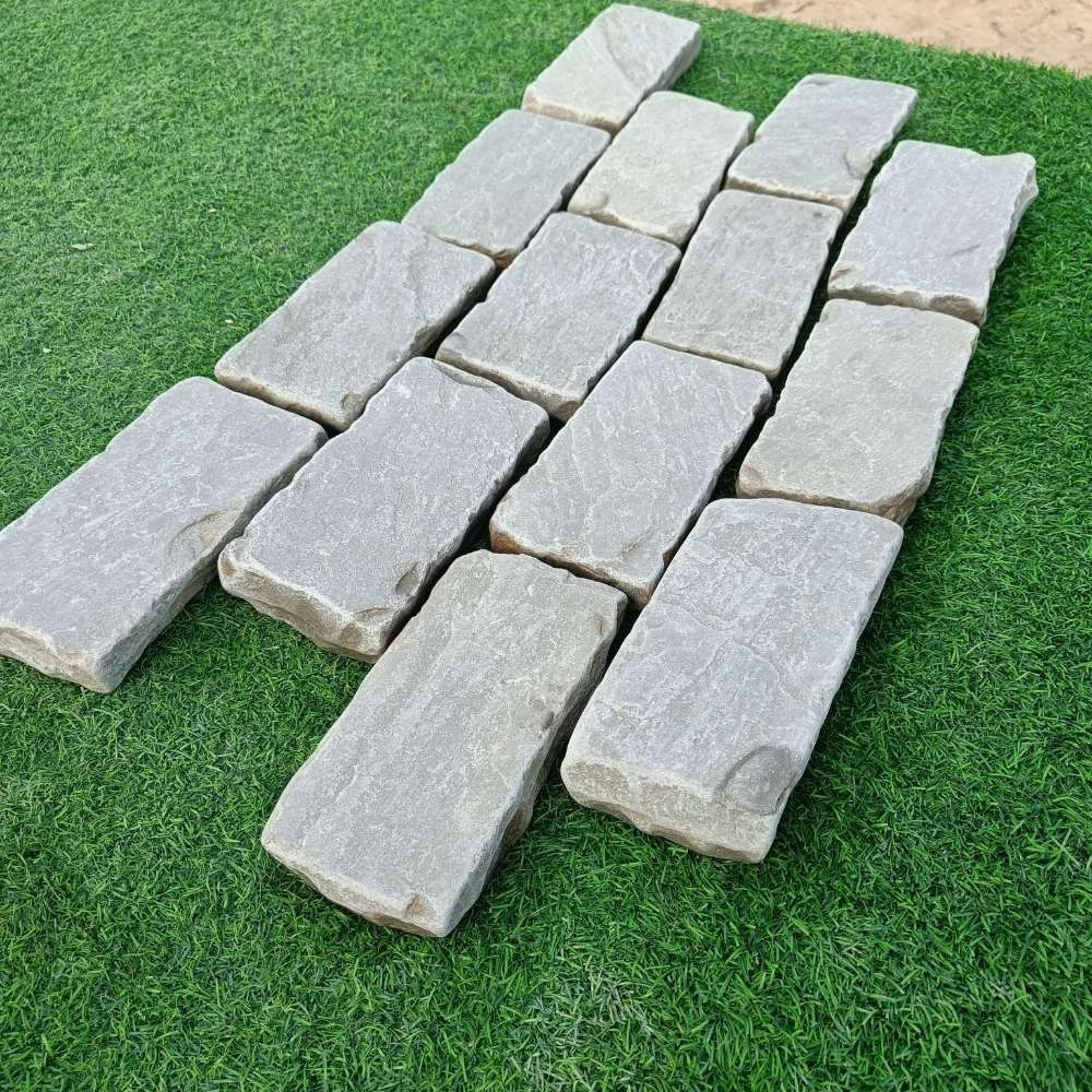 Kandla Grey Tumbled Sandstone 100X200 Block Setts - Image 6