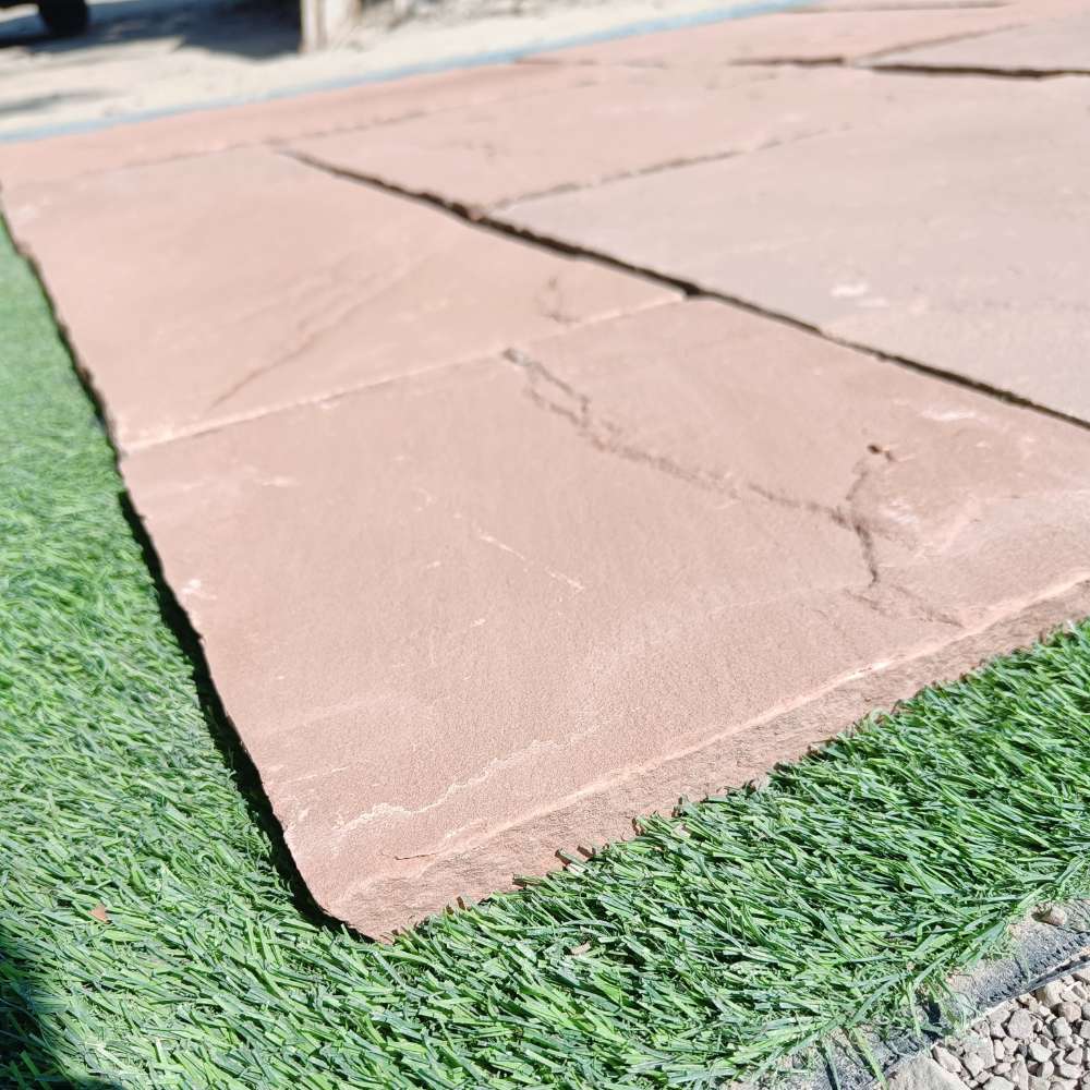 Modak Riven Sandstone Mixed Patio Paving Slabs - Image 4