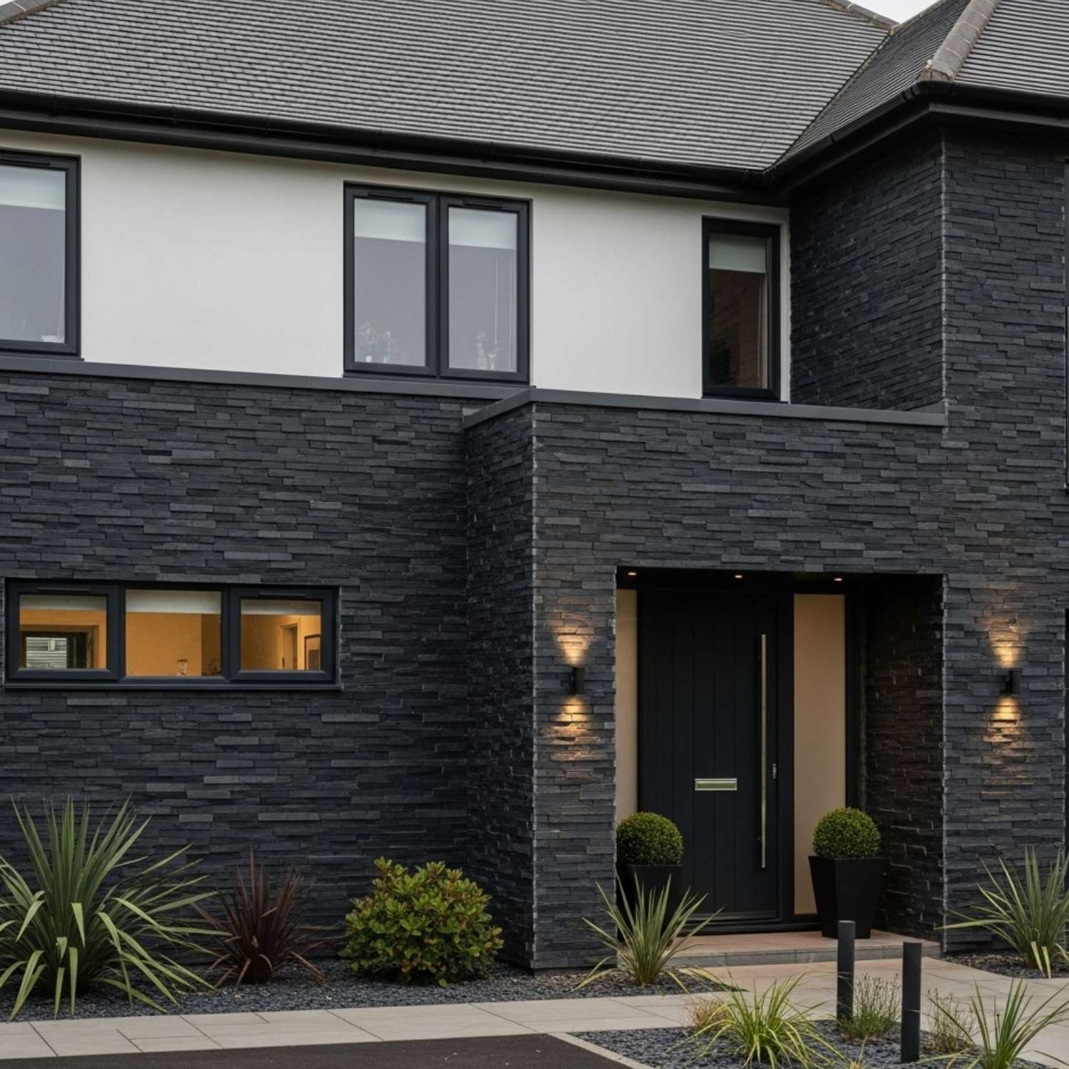 Obsidian Black Porcelain Wall Cladding - Image 5