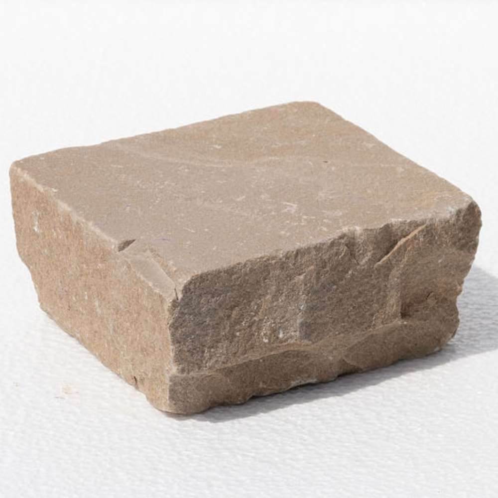 Raj Green Riven Sandstone 100X100 Square Setts - Image 3