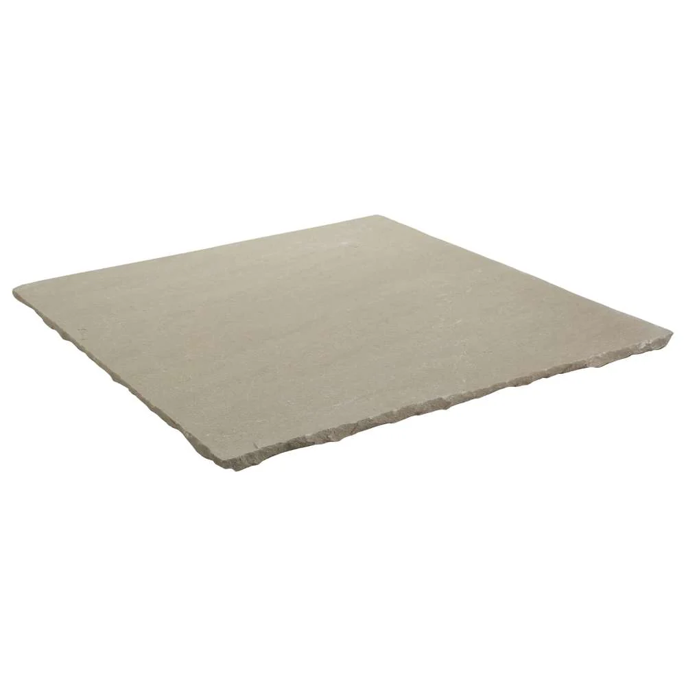 Raj Green Riven Sandstone 600x600 Paving Slabs - Image 3