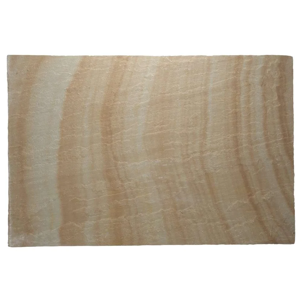 Rippon Buff Riven Sandstone 600x900 Paving Slabs 18mm - Image 3