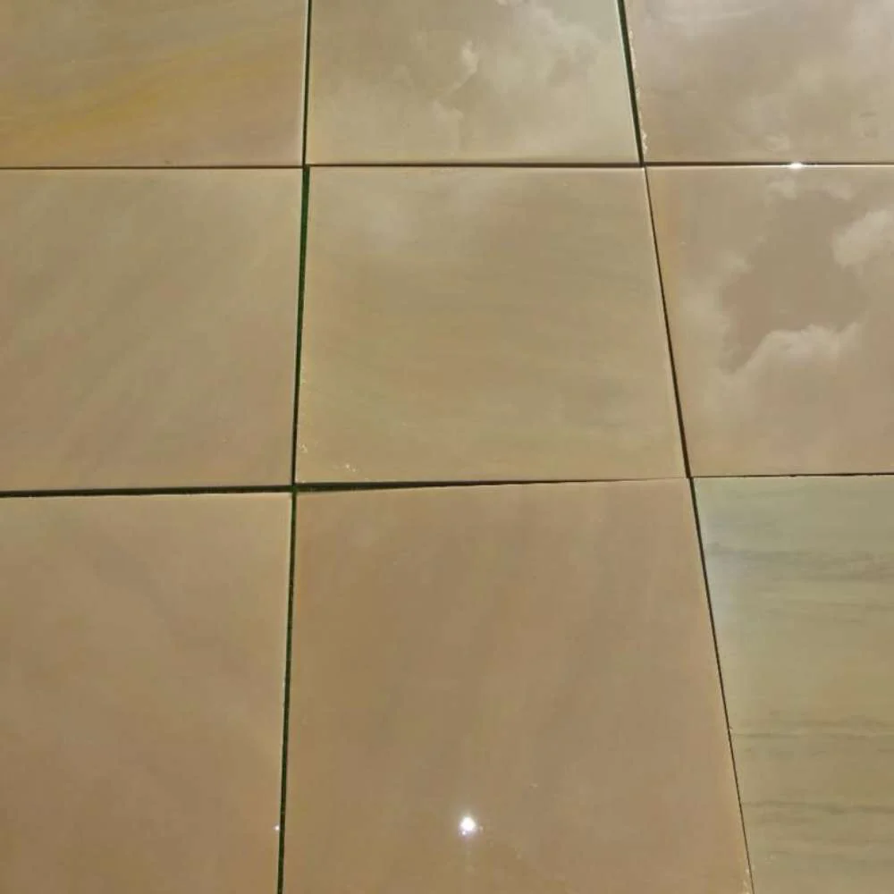 Rippon Buff Smooth Sandstone 600x600 Sawn Edged Paving Slabs - Image 3