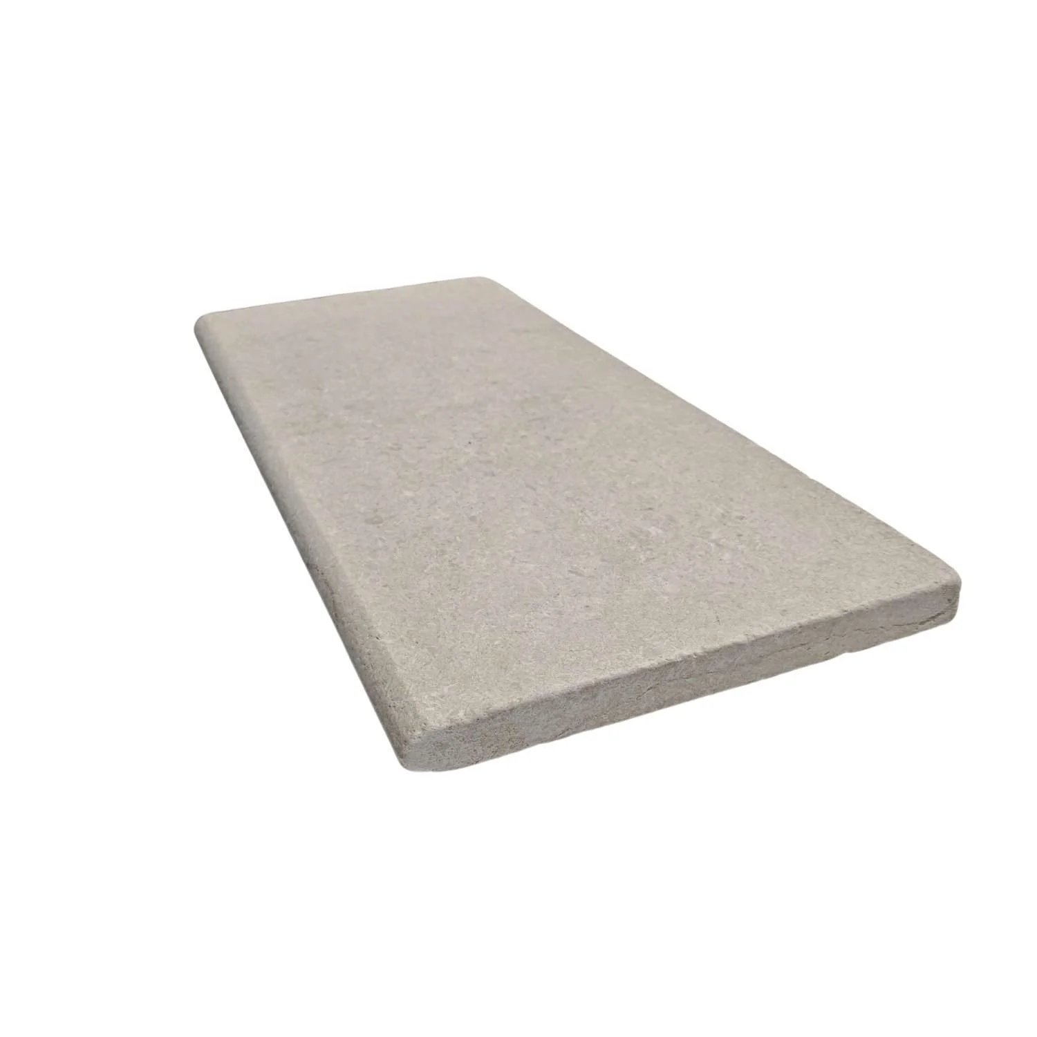 Sahara Beige Tumbled & Acid Washed Limestone 400x900x40 Bullnose Steps - Image 4