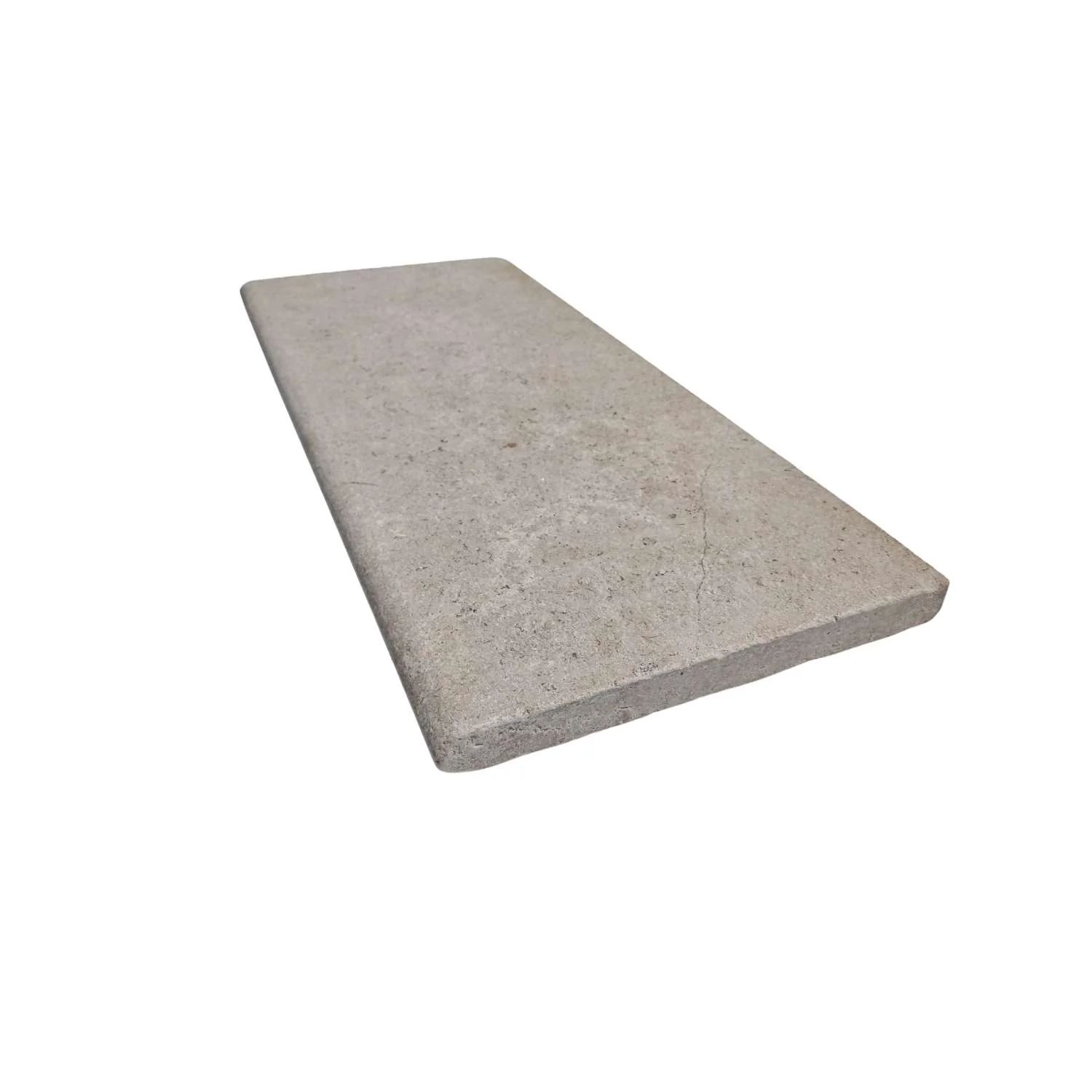 Sahara Pearl Tumbled & Acid Washed Limestone 400x900x40 Bullnose Steps - Image 4