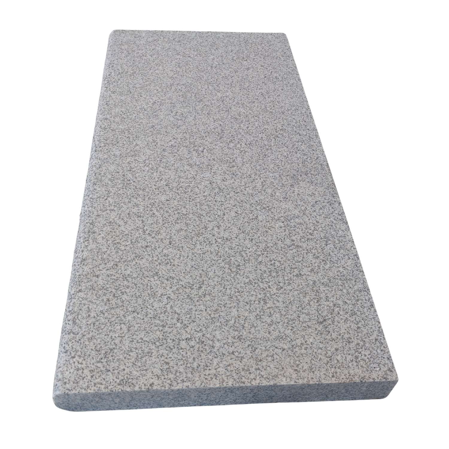 Silver Grey Flamed Granite 400x900x40 Bullnose Steps - Image 4