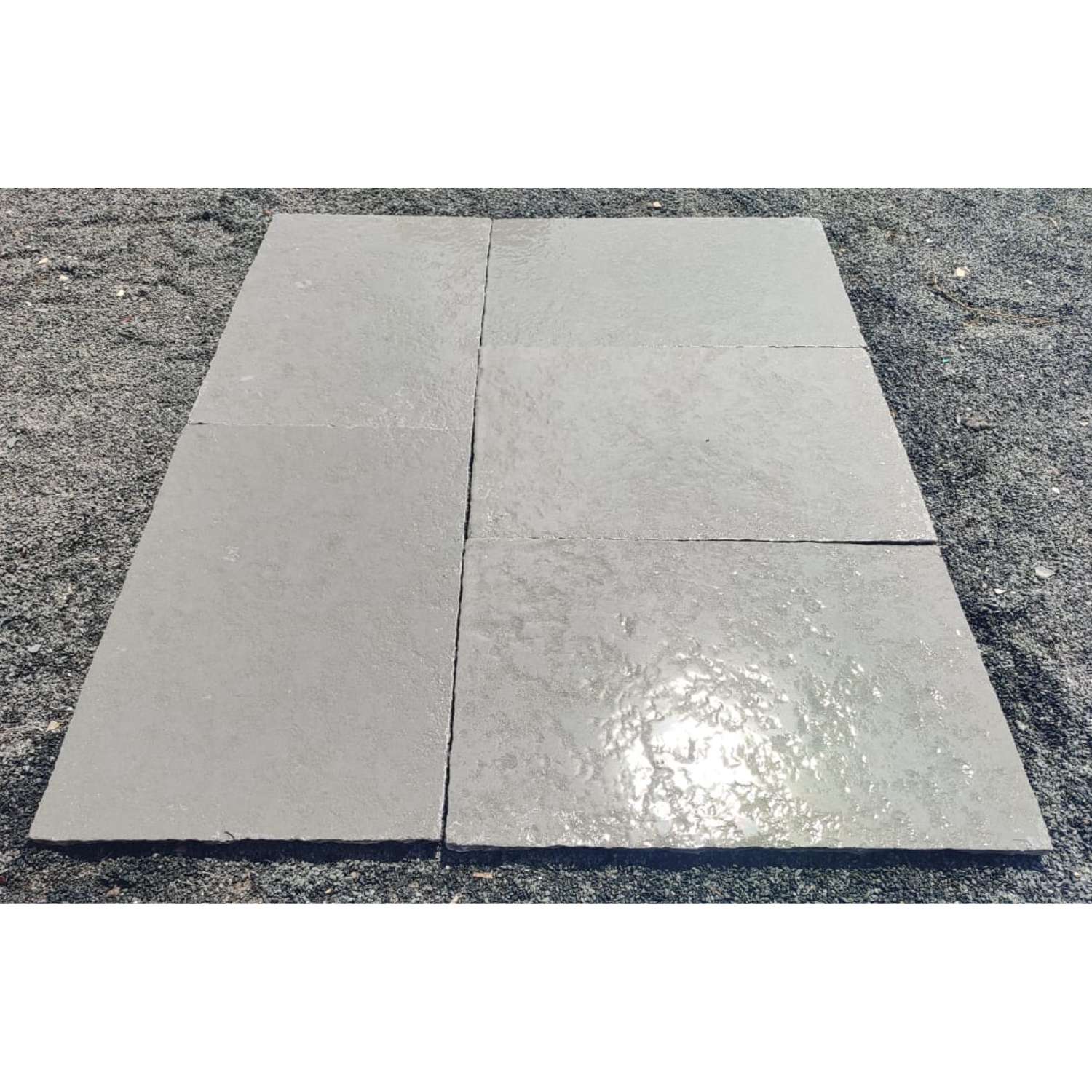 Tandur Grey Tumbled Limestone 600x900 Paving Slabs - Image 3