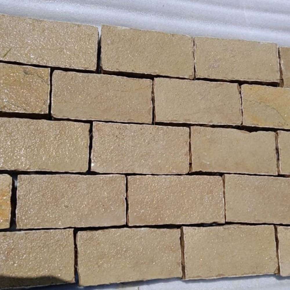 Tandur Yellow Riven Limestone 100X200 Block Setts - Image 3