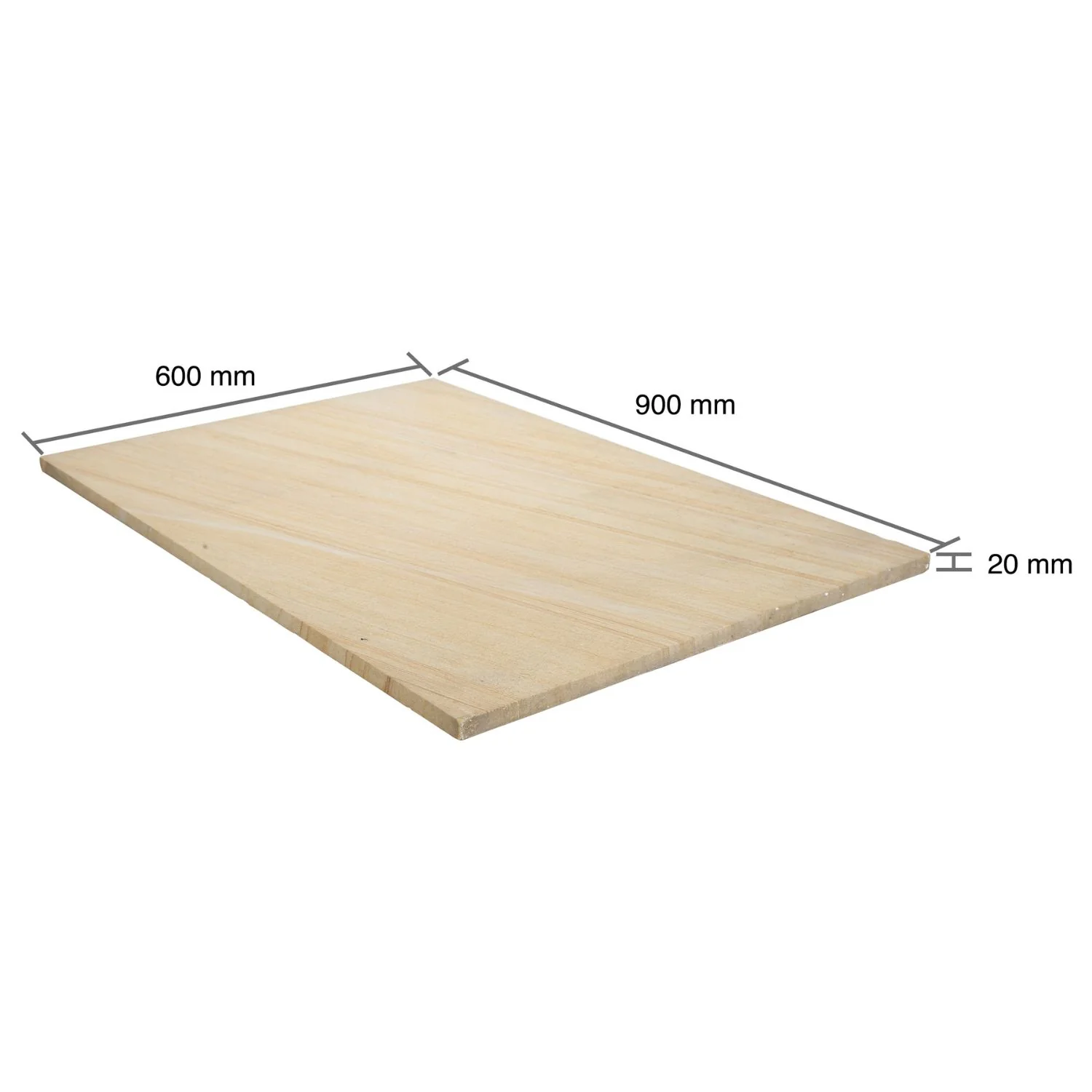 Teak Wood Smooth Sandstone 600x900 Sawn Edged Paving Slabs - Image 3